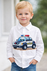 BOYS SUPER COOL POLICE CAR SHIRT