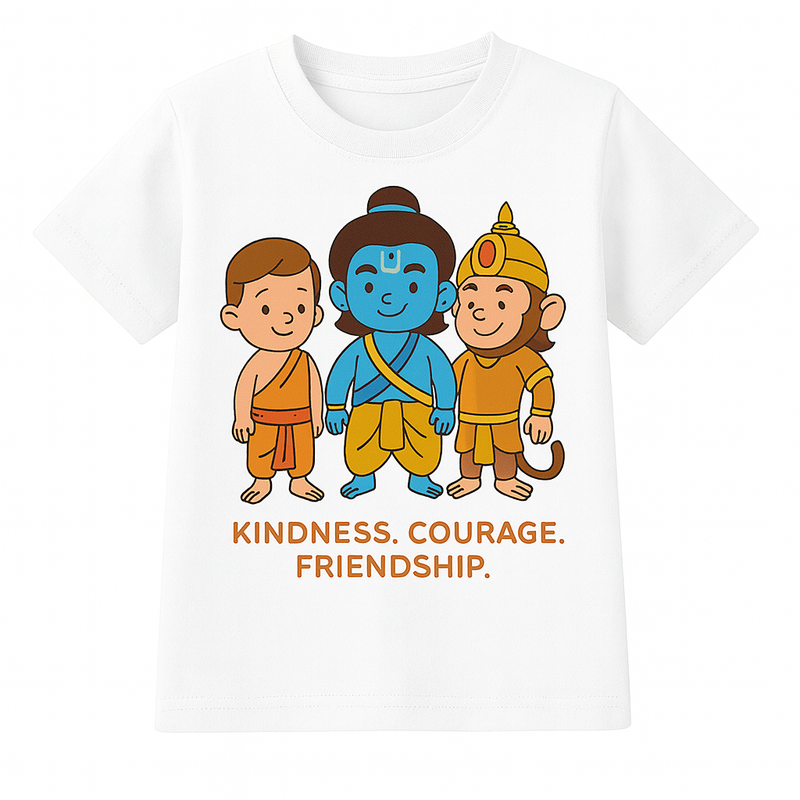 Kids Dusshera T-Shirt With Ram, Hanuman , Laxman Depitcing Kindess
