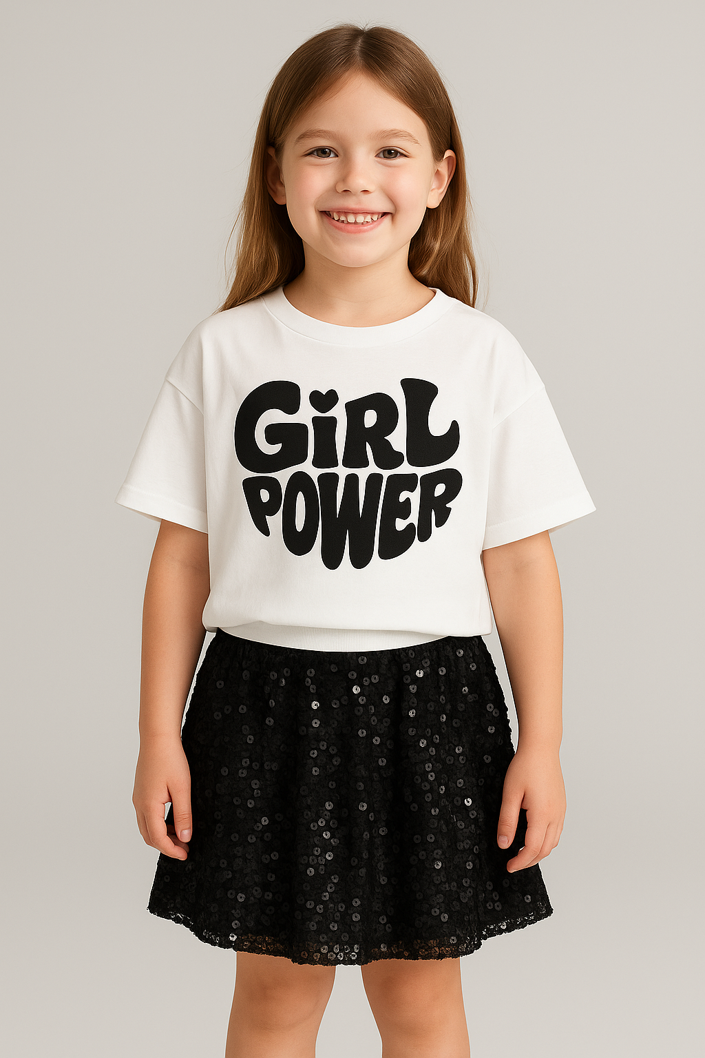 Black Sequinned Multi-layered Tulle Skirt