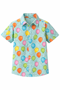 BOYS BALLOON PRINT SUMMER SPECIAL SHIRT