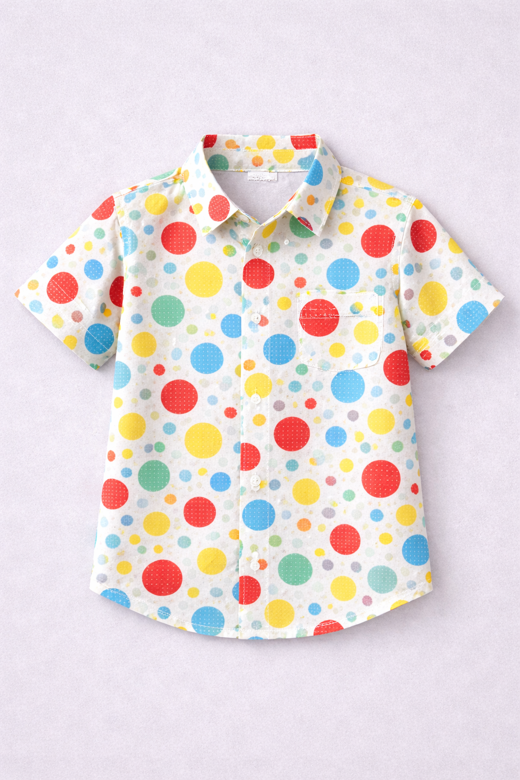 BOYS BIG DOT COLOURFUL SHIRT