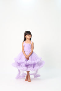 ZIP ZAP ZOOP Girls Dress Lilac Exaggerated Party Dress Layered Dress