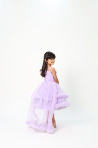 ZIP ZAP ZOOP Girls Dress Lilac Exaggerated Party Dress Layered Dress
