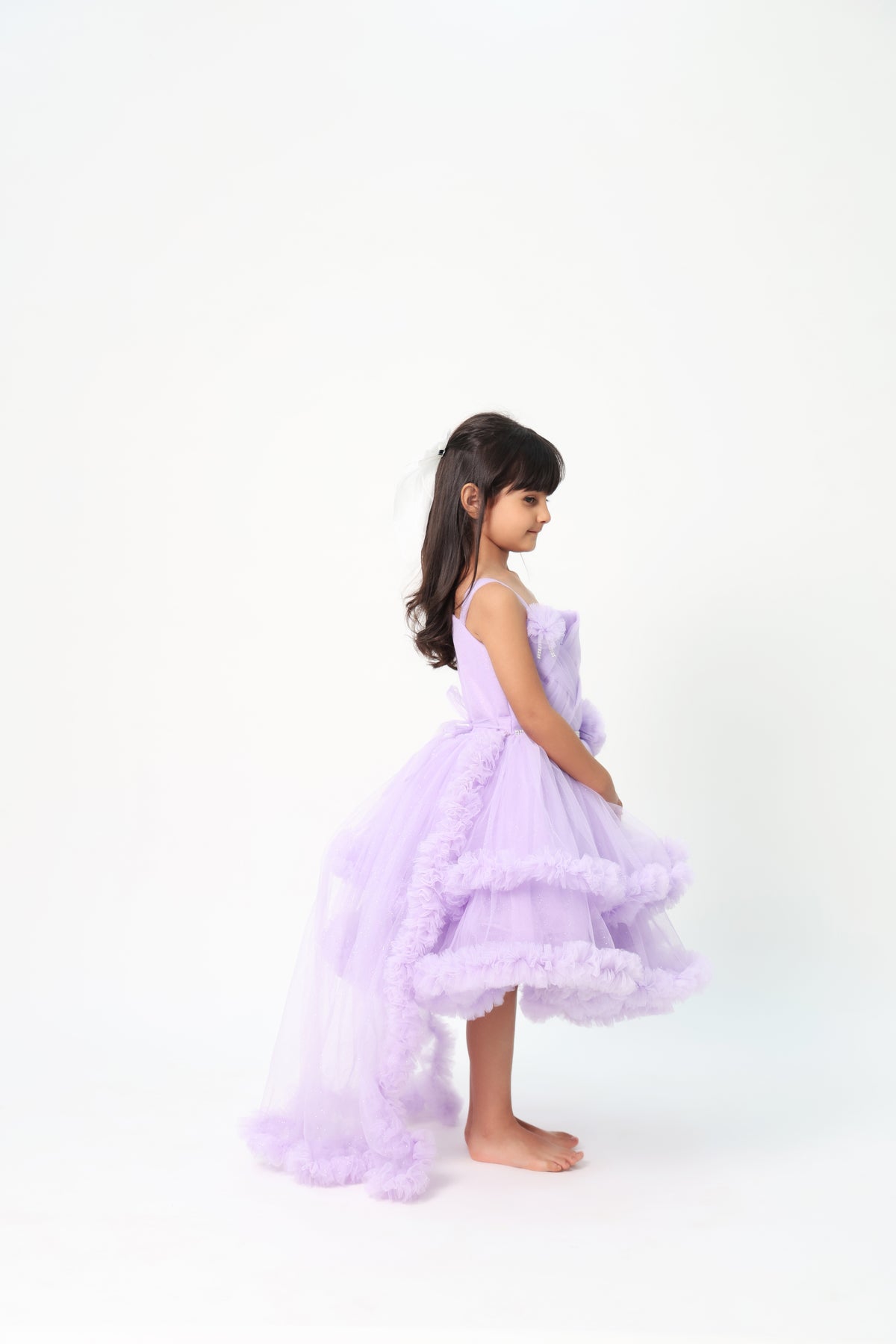 ZIP ZAP ZOOP Girls Dress Lilac Exaggerated Party Dress Layered Dress