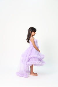 ZIP ZAP ZOOP Girls Dress Lilac Exaggerated Party Dress Layered Dress