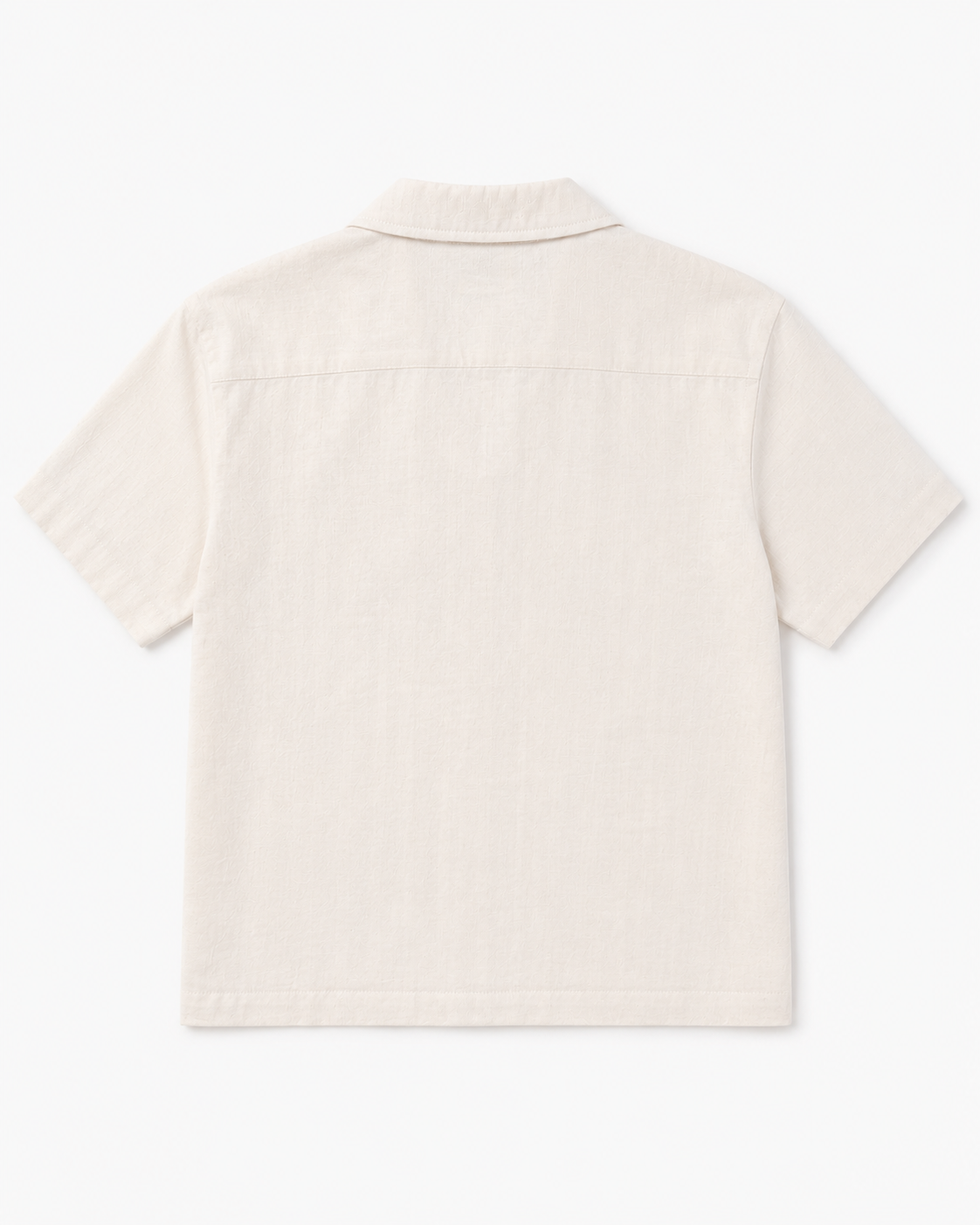 BOYS WHITE SHIRT WITH PARELLEL FISH EMBROIDERY