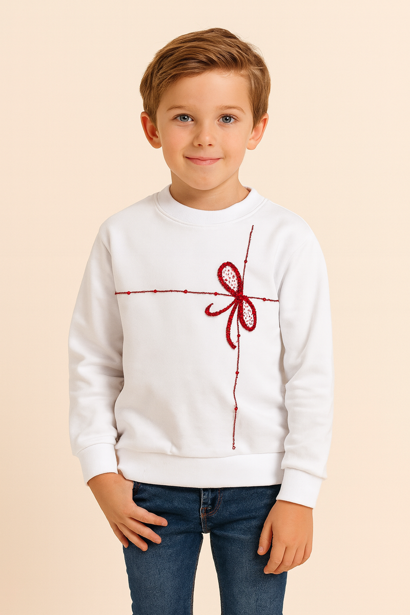 Limited Edition Hand Embroidery Gift Wrap Sweatshirt