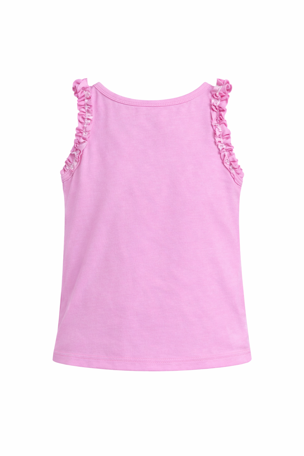 GIRLS PINK SLEEVELESS T-SHIRT WITH RED HEART