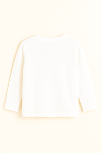 Boys 4 Animals White Full Sleeves T-Shirt