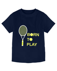 Pure Cotton Navy Blue Co-Ord Tennis Racket Set