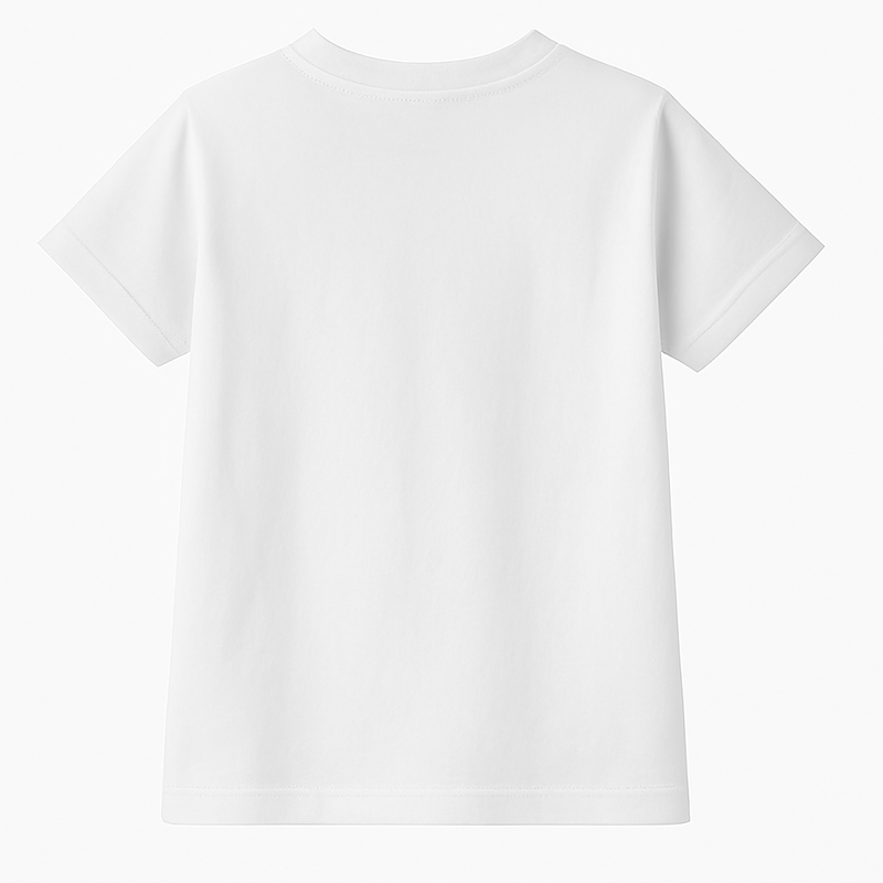 Kids Dusherra Tshirt Aim For Goodness With Lord Ram Print -White