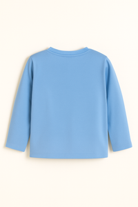 Boys 4 Animals Blue Full Sleeves T-Shirt