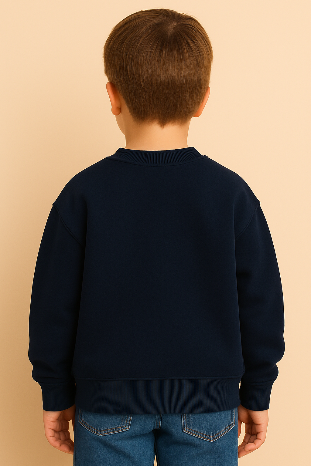 Navy Blue Sweatshirt With 6-7 GenZ Word