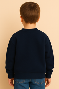 Navy Blue Sweatshirt With 6-7 GenZ Word