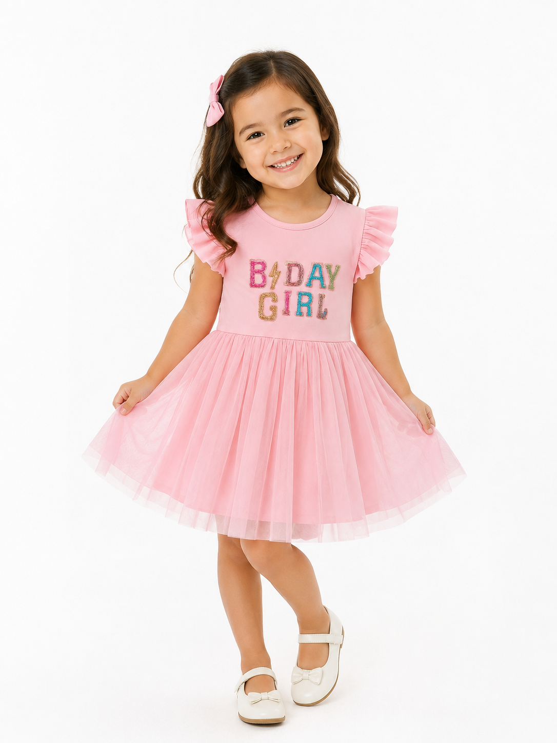 ULTIMATE BIRTHDAY GIRL DRESS WITH EXCLUSIBVE HAND EMBROIDERY