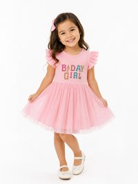 ULTIMATE BIRTHDAY GIRL DRESS WITH EXCLUSIBVE HAND EMBROIDERY