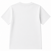 Kids White Cotton Lehra Do Graphic Print Half Sleeve T-Shirt