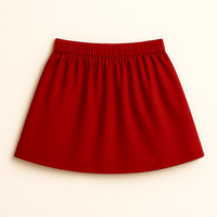 Green Christmas Candy Wreath Print Sweatshirt with Red Embellished Skirt