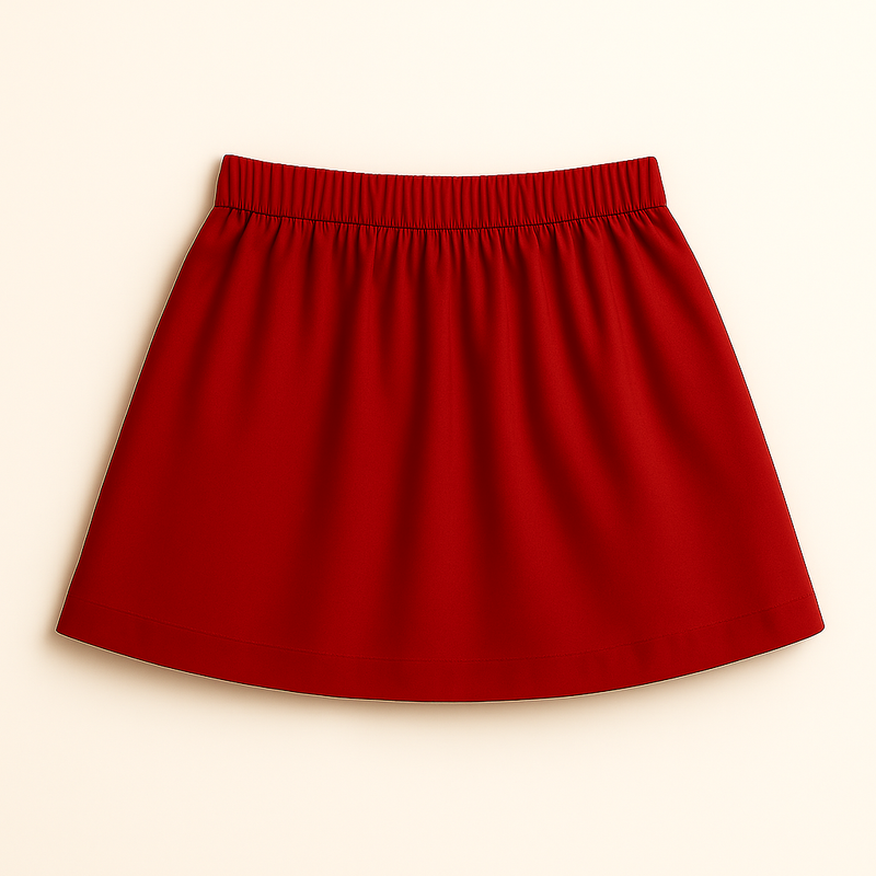 Green Christmas Candy Wreath Print Sweatshirt with Red Embellished Skirt