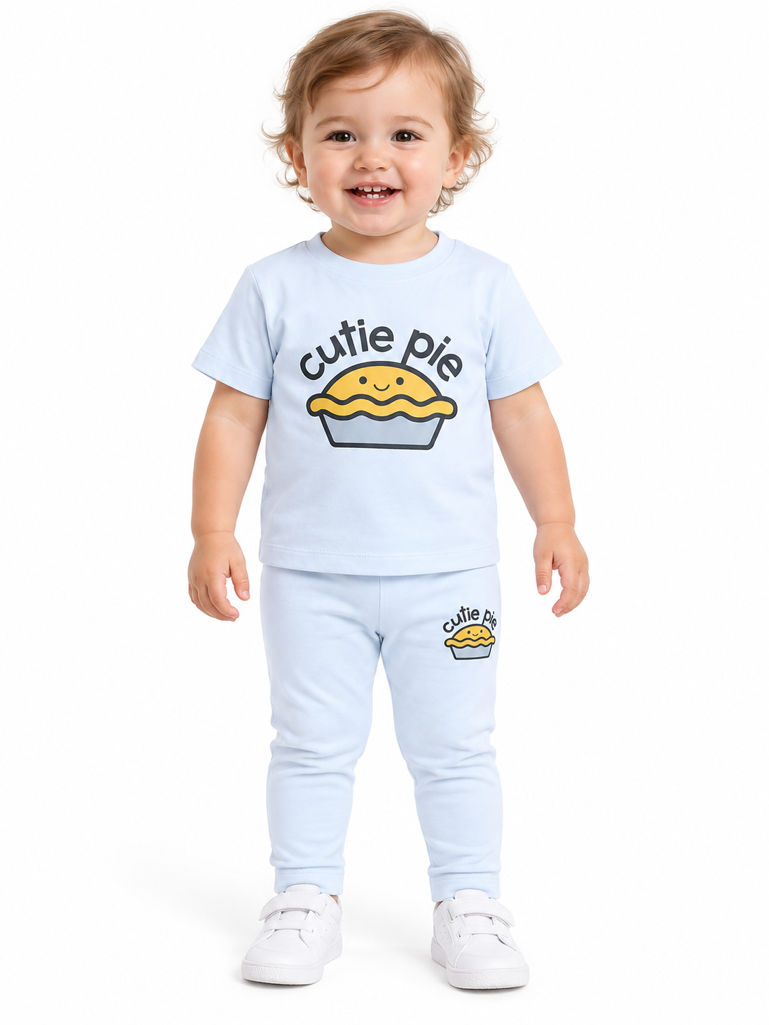 White Cutie Pie Baby Girl Matching Set