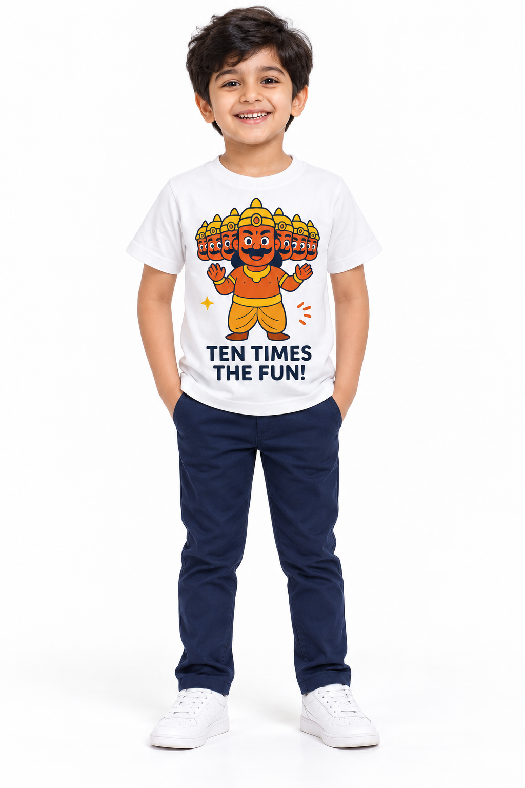 Kids Dusshera T-Shirt With Ravana - Ten Times The Fun