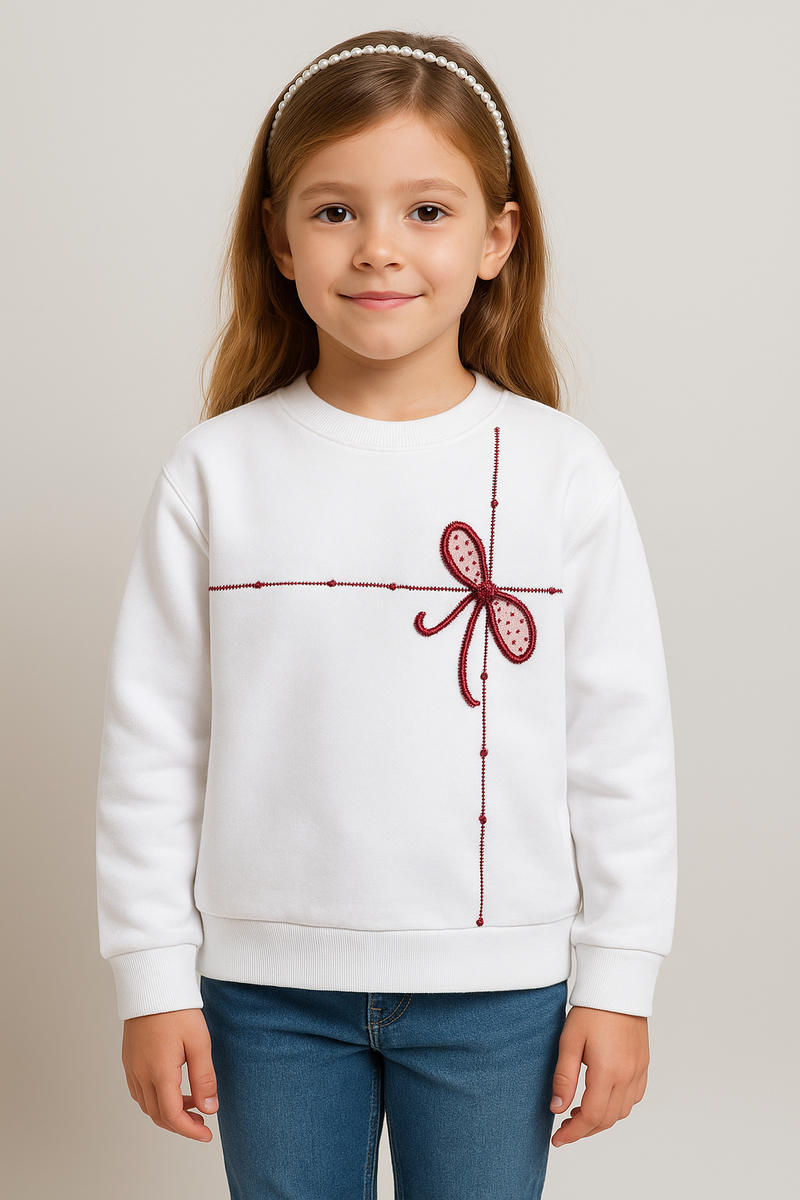 Limited Edition Hand Embroidery Gift Wrap Sweatshirt