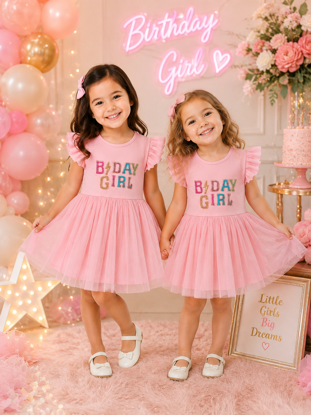 ULTIMATE BIRTHDAY GIRL DRESS WITH EXCLUSIBVE HAND EMBROIDERY
