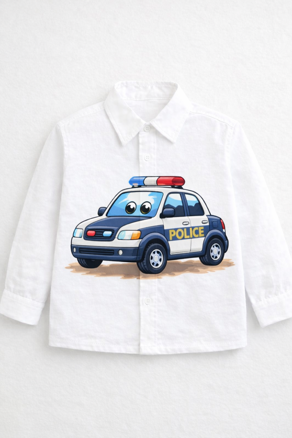 BOYS SUPER COOL POLICE CAR SHIRT