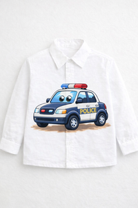 BOYS SUPER COOL POLICE CAR SHIRT