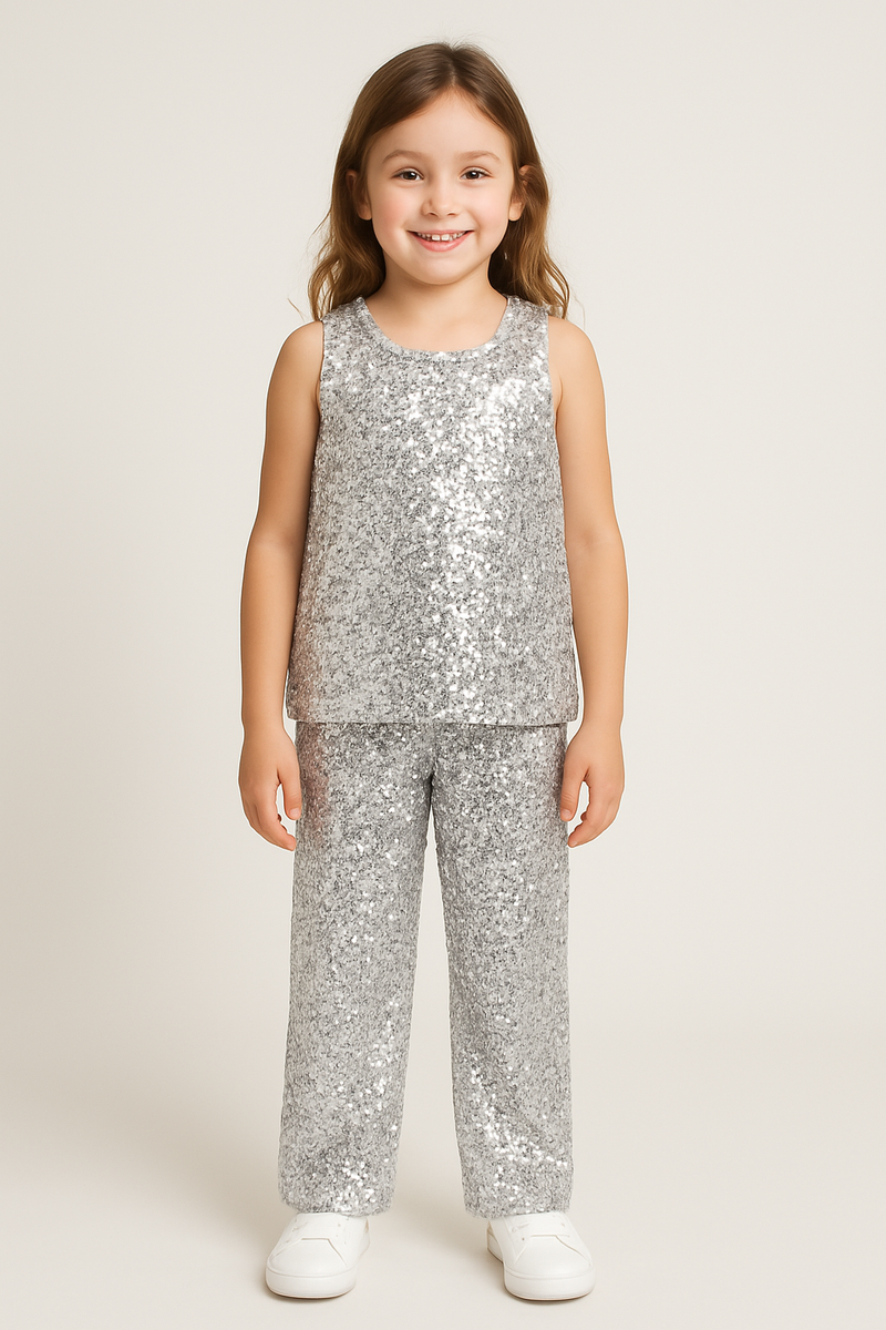 Silver Sequiencd Cord Set