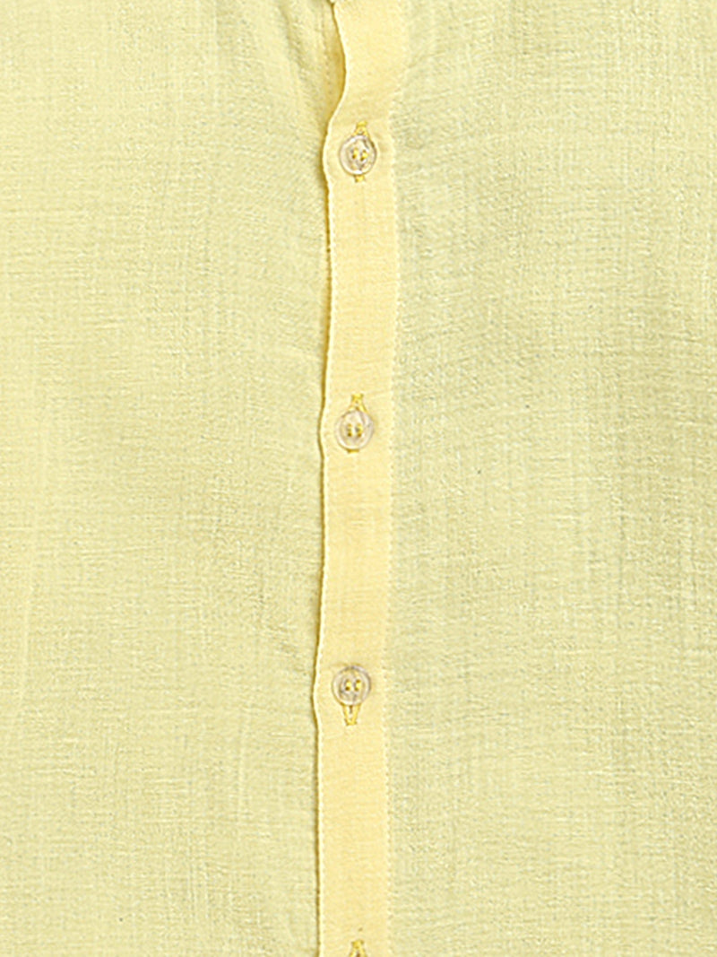 Boys Yellow Shirt & Denim Co-ord Set