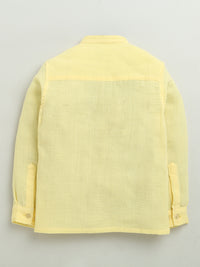 Boys Yellow Shirt & Denim Co-ord Set