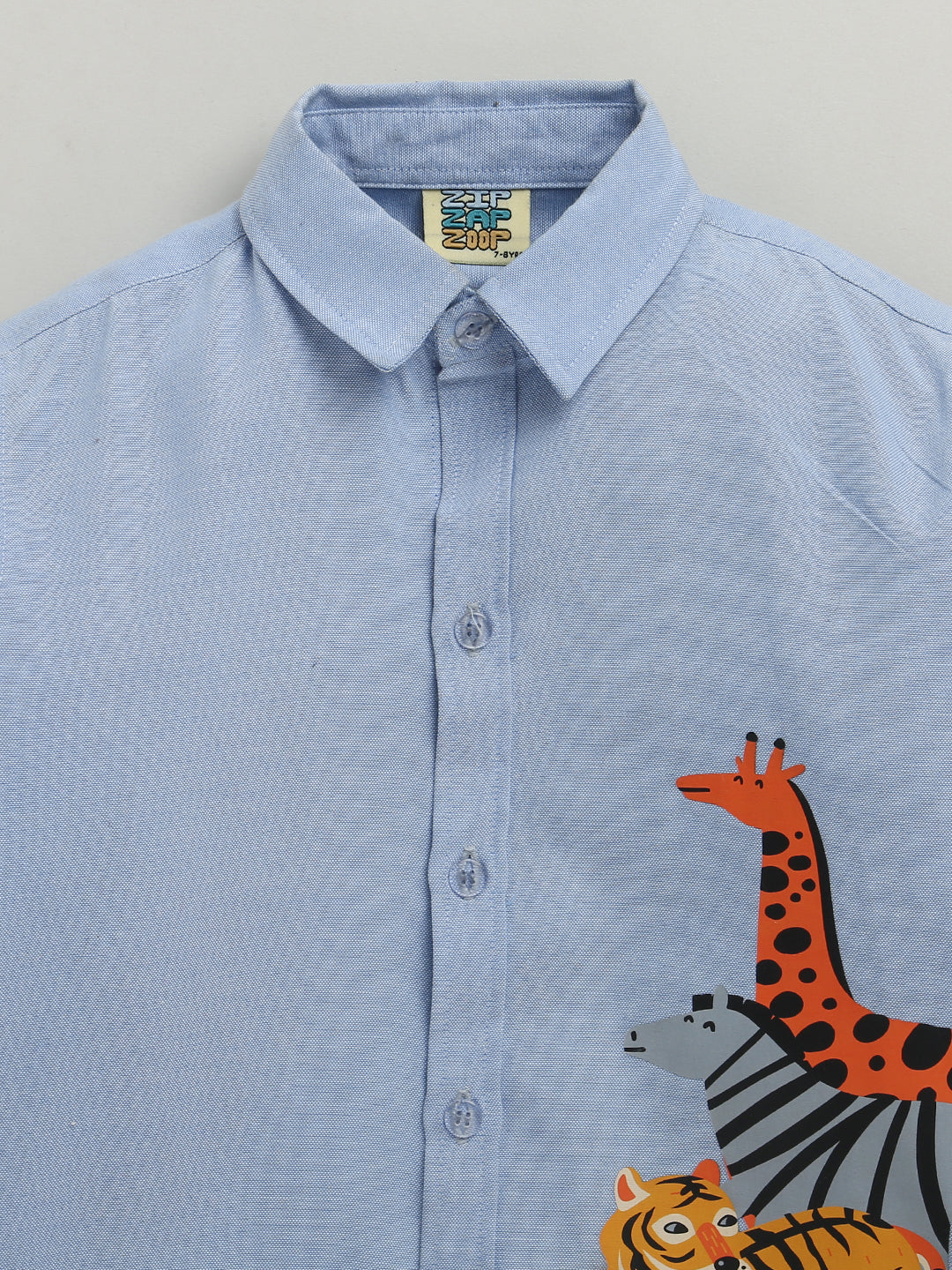 Blue 3 Animal New Print Full Sleeve Pure Cotton Shirt