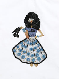 The Very Exclusive Hand Embroidery Stylish Girl T-shirt