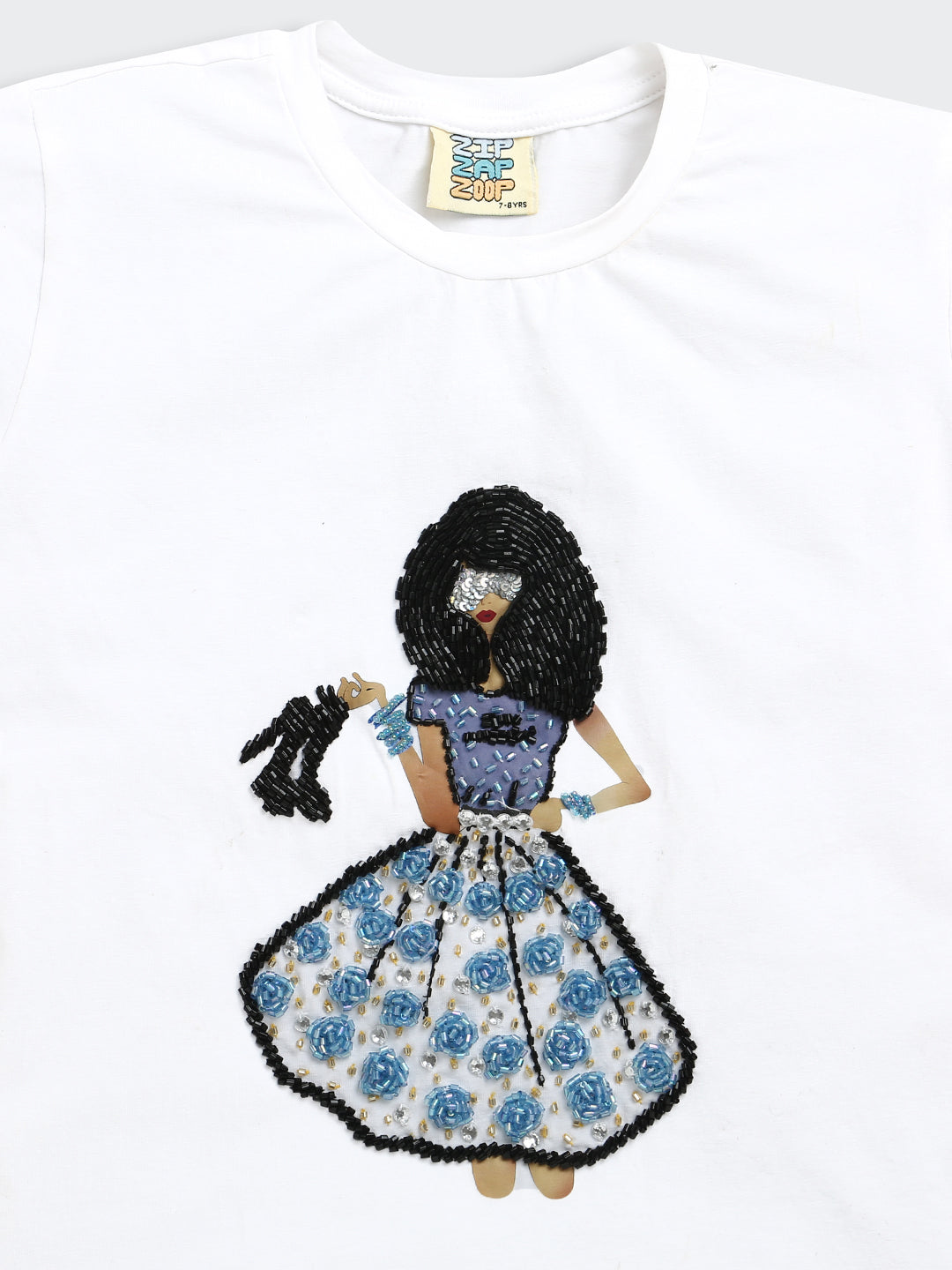 The Very Exclusive Hand Embroidery Stylish Girl T-shirt