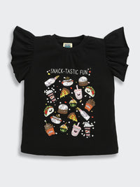 The Very Premium Snack-Tastic T-shirt With Exclusive Hand Embroidery