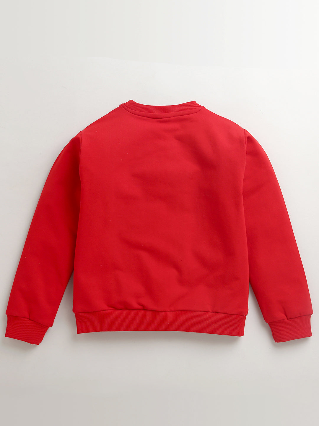 Hand Embroidery Red Sweatshirt Joy With Skirt