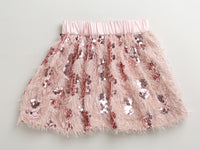 Hand Embroidery Red Sweatshirt Joy With Skirt