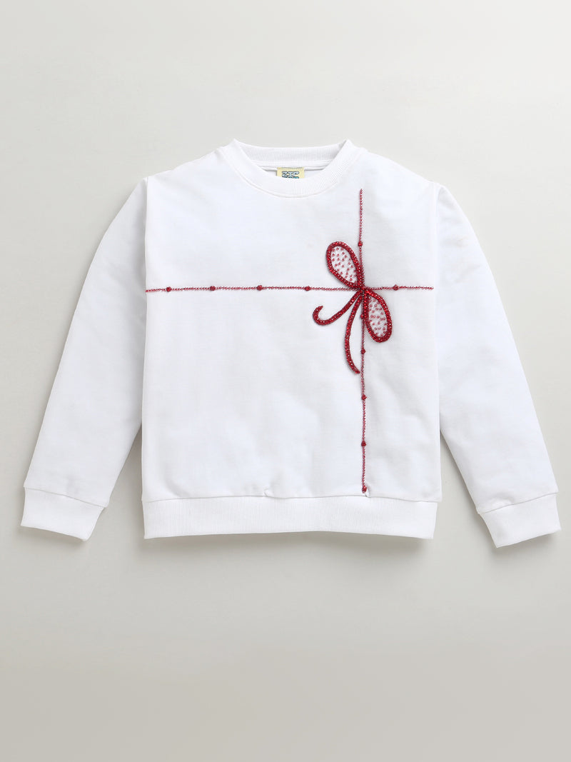 Limited Edition Hand Embroidery Gift Wrap Sweatshirt