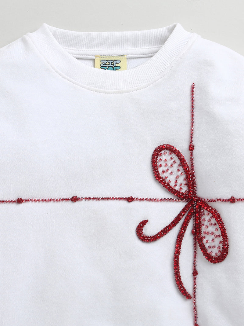 Limited Edition Hand Embroidery Gift Wrap Sweatshirt