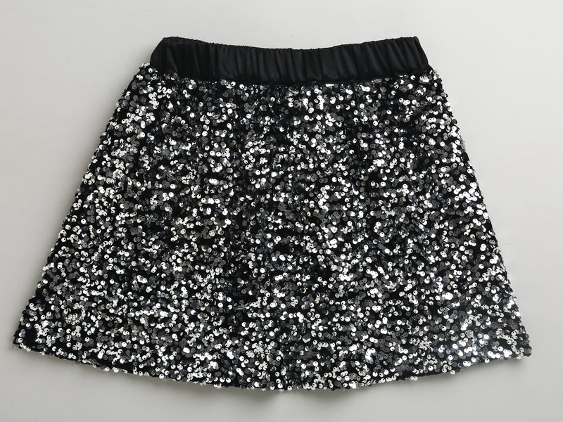 Glittering Silver Festive Skirt