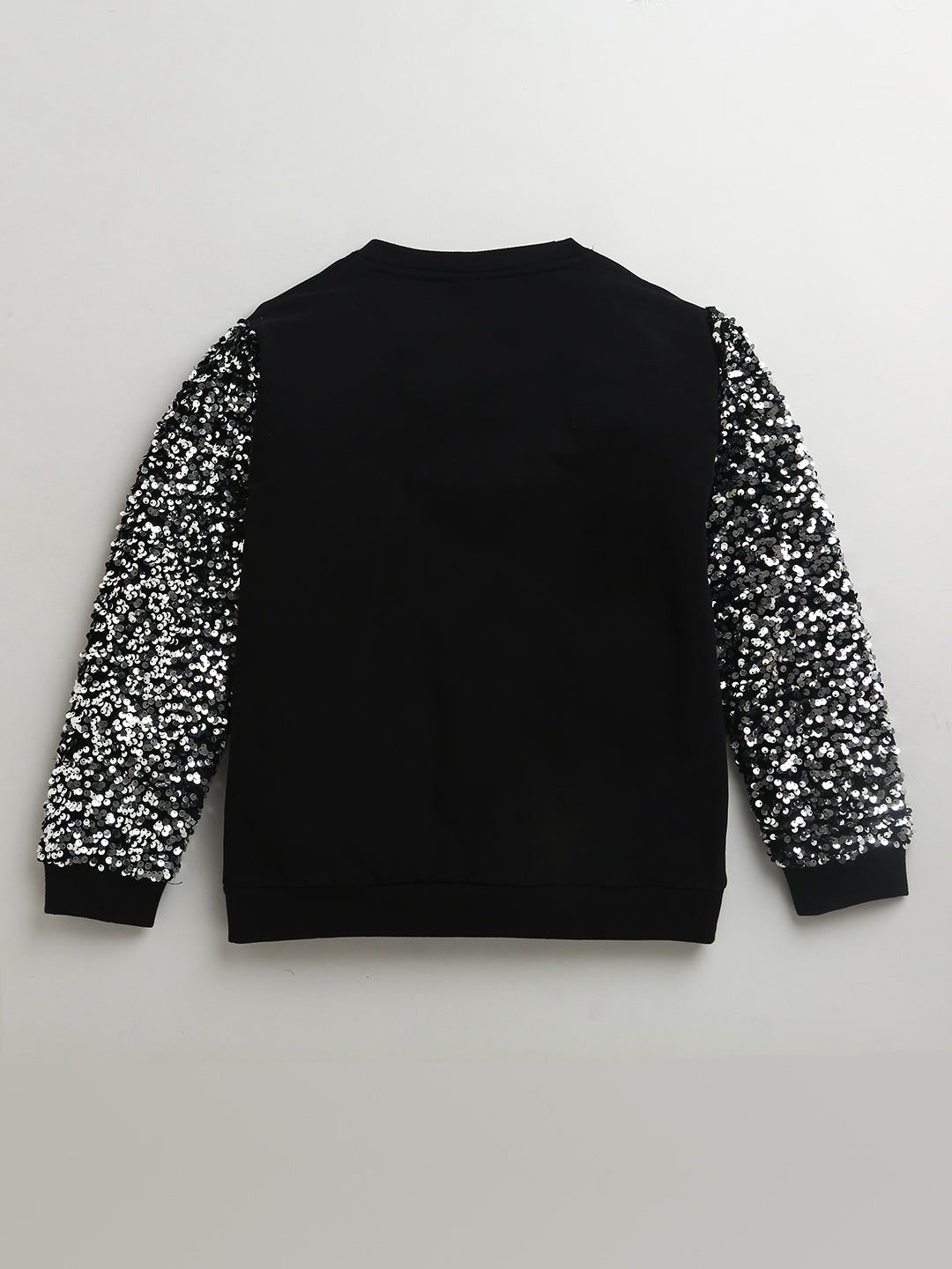 Black & Silver Festive Sweatshirt & Skirt Set