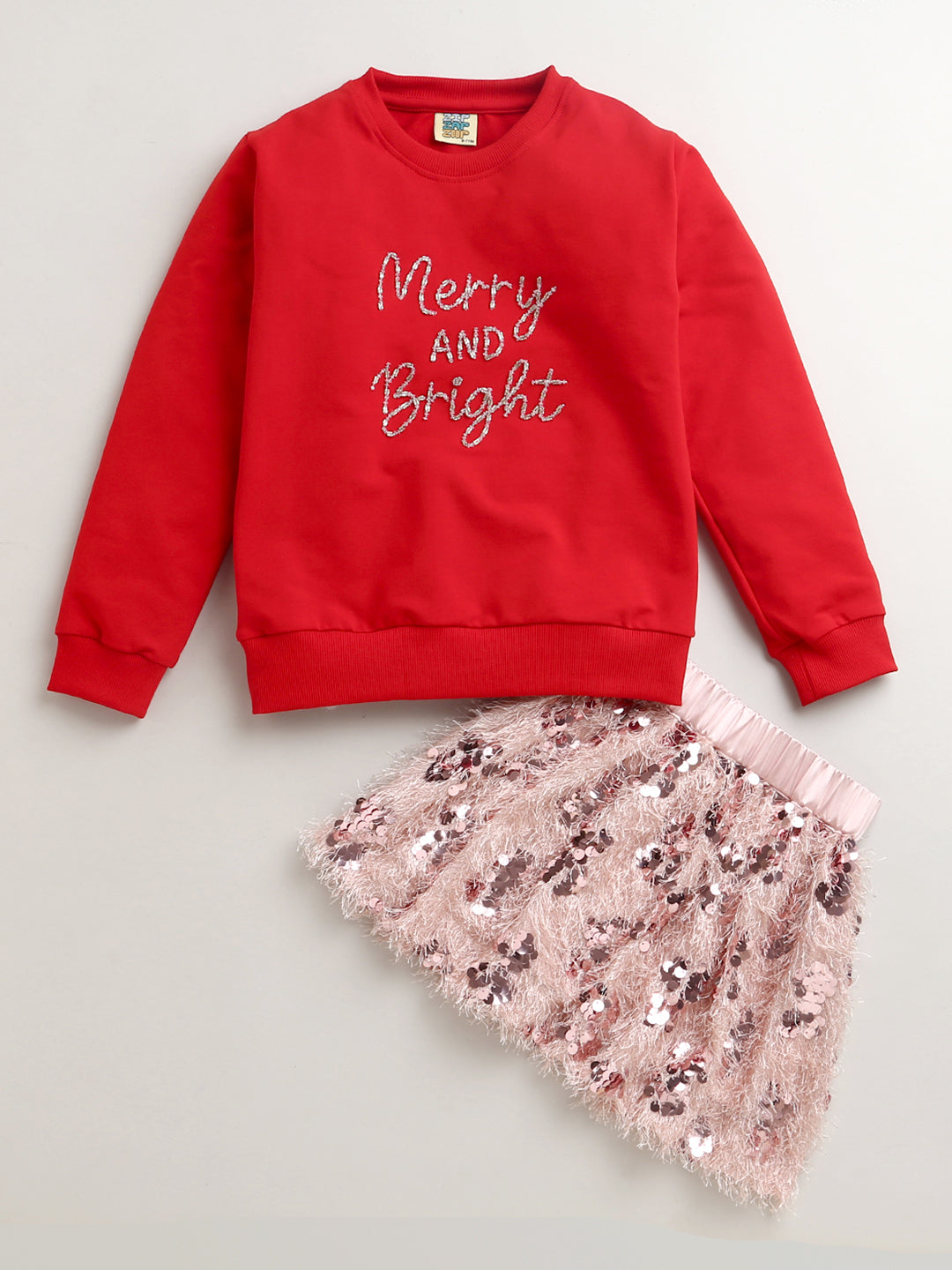 Limited Edition Hand Embroidery Sweatshirt & Skirt