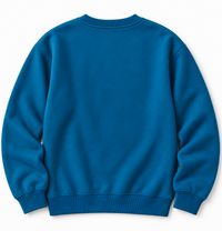 ZIP ZAP ZOOP Kids Teal Blue Varsity 23 Graphic Print Full Sleeve Crew Neck Sweatshirt