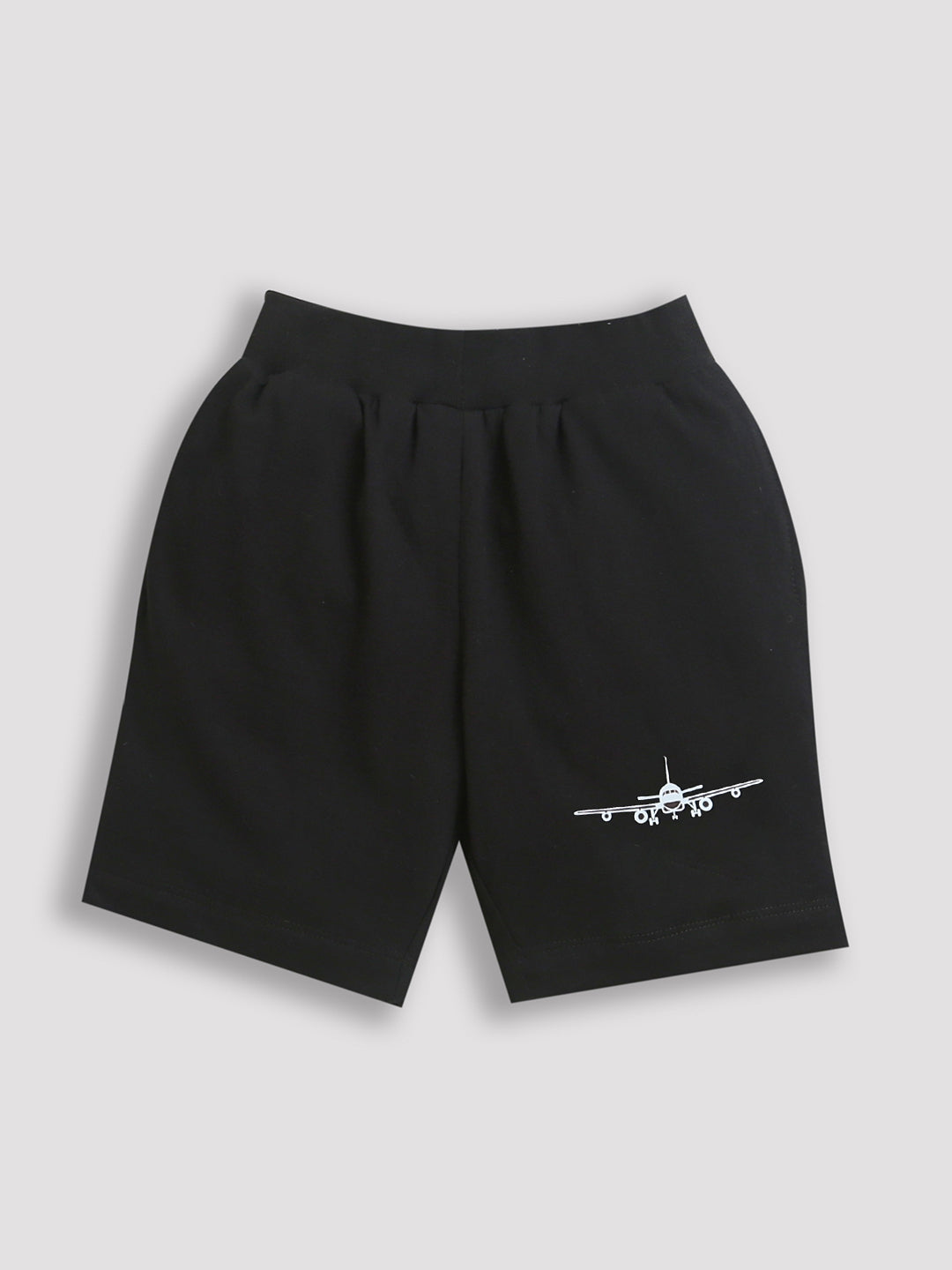Black Airo-Plane print Short – ZipZapZoop