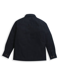 Black Mic & Zip Zap Zoop Print Full Sleeve Collar Neck Cotton Shirt