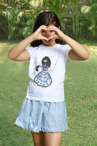 The Very Exclusive Hand Embroidery Stylish Girl T-shirt