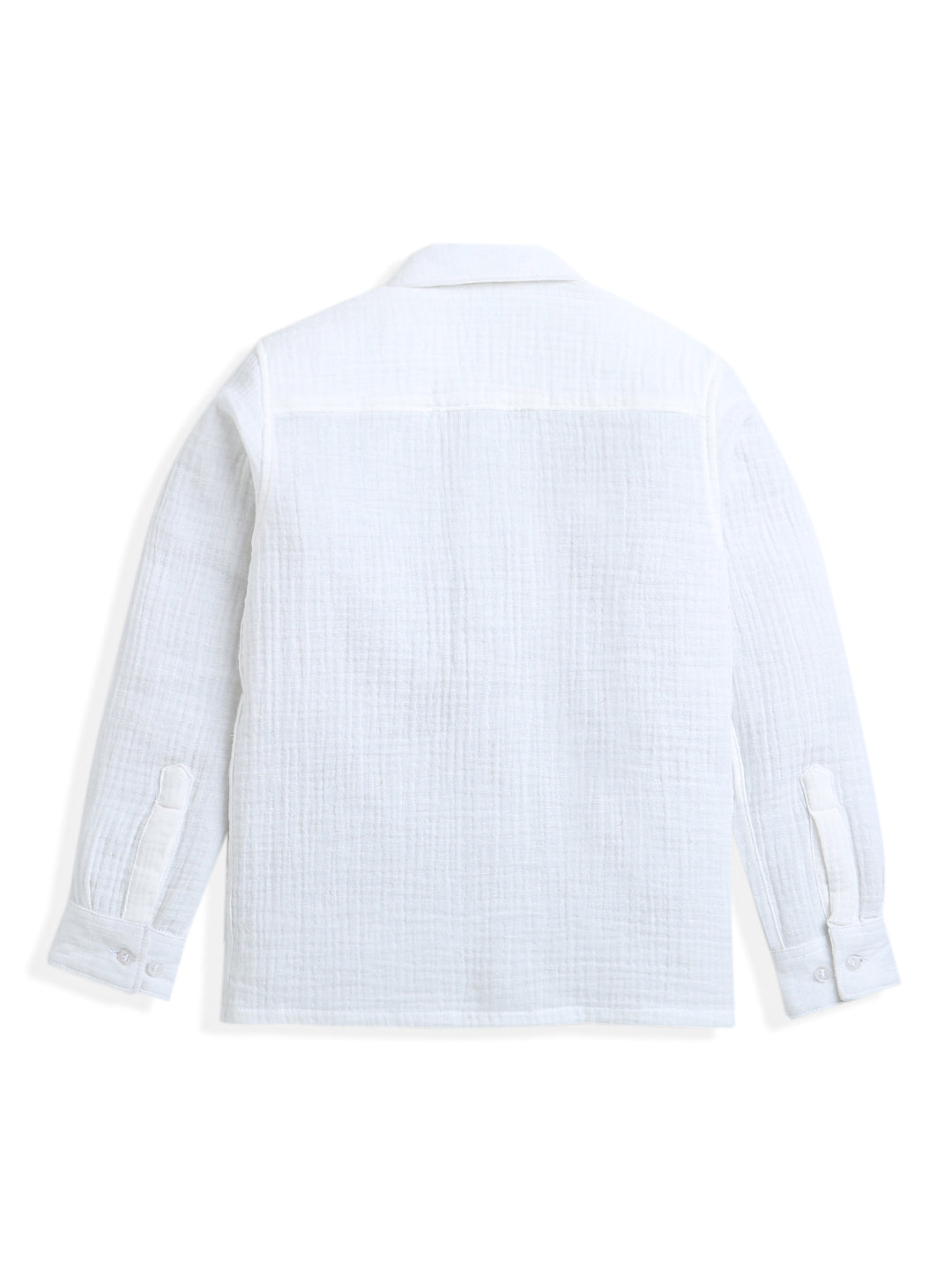 White Kite Embroidery Boys Shirt