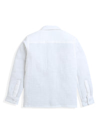 White Kite Embroidery Boys Shirt
