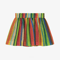 Girls Multi Colour Stripes Skirt